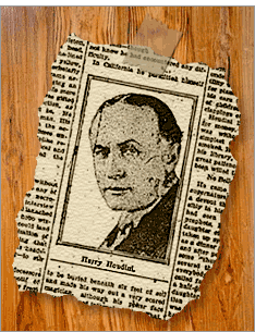 Harry Houdini (clipping from actual article)