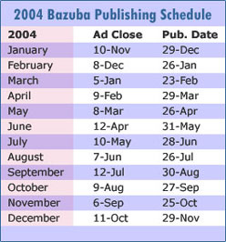 Publishing Schedule